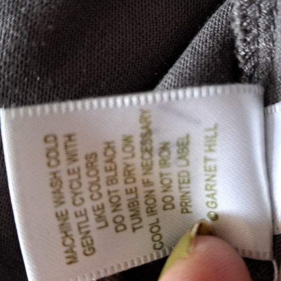 Garnet Hill gray tiered ruffle skirt in a cotton/modal blend Medium - Picture 6 of 8